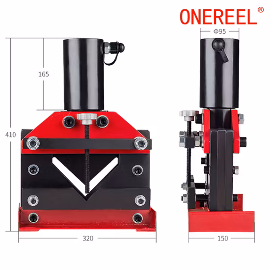 Machine de coupe hydraulique pour plier la barre omnibus Cu/Al