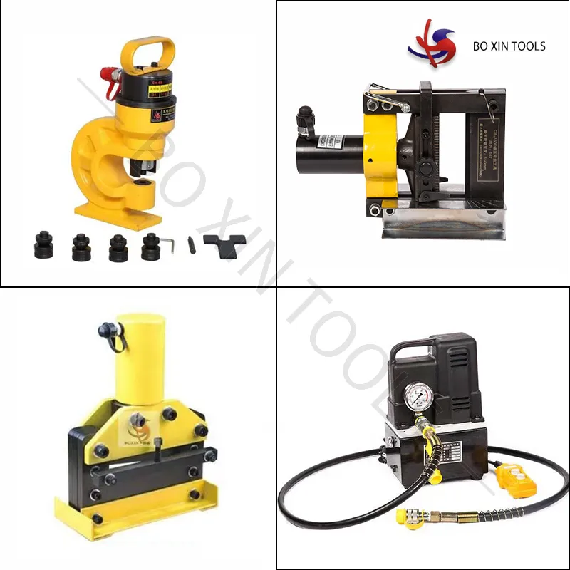 Machine portative hydraulique de processeur de barre omnibus d'outil de poinçon de pliage de coupe de cuivre